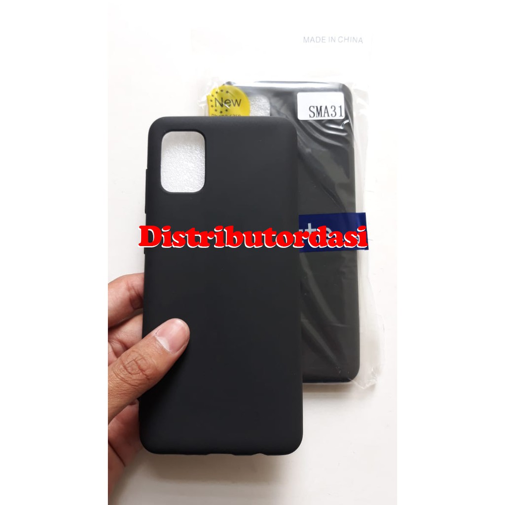 SOFTCASE CASE TPU SILIKON CASING KONDOM blackmatte case Samsung A31 ready stok grosir