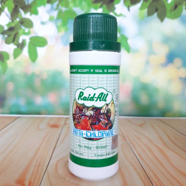 ANTI CHLORINE 100ml Netralisir Kaporit Air Pdam RAID ALL ANTI CHLORINE 100ml Netralisir Kaporit Air Pdam RAID ALL