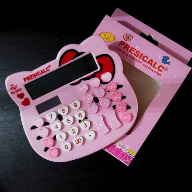 Kalkulator/Calculator Kepala HELLO KITTY KT 2288 (12Digit) #Best Product &amp; High Quality  #ORIGINAL