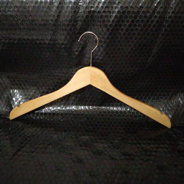 Hanger Kayu Dewasa Super / Gantungan Baju Harga 3pcs