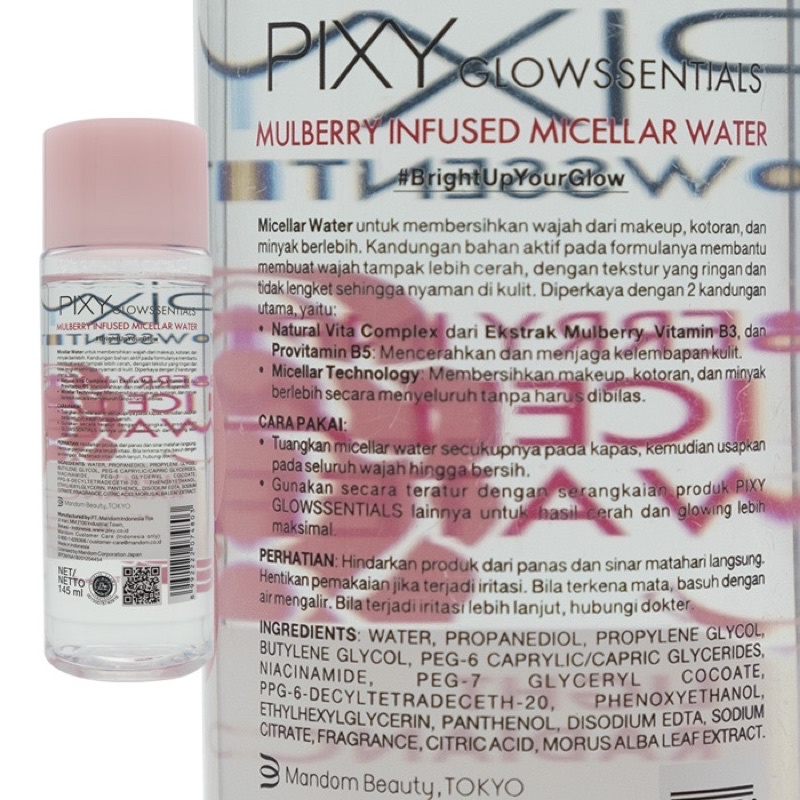 PIXY Glowssentials Mulberry Infused Micellar Water 145ML