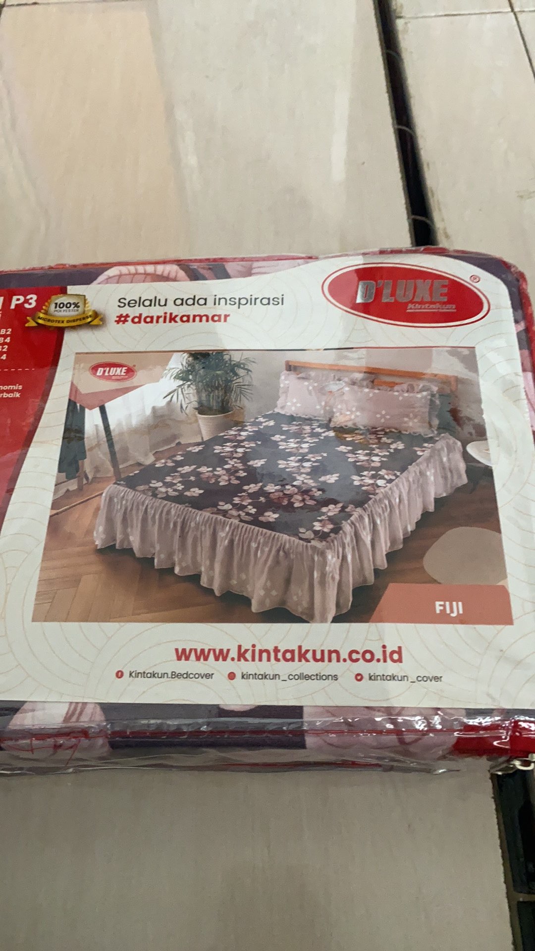 Sprei Kintakun Dluxe 180x200 P3 Rumbai - Abel Eva Ezlyn Joanne Fiji Kezia Nadine - Twokeysstore