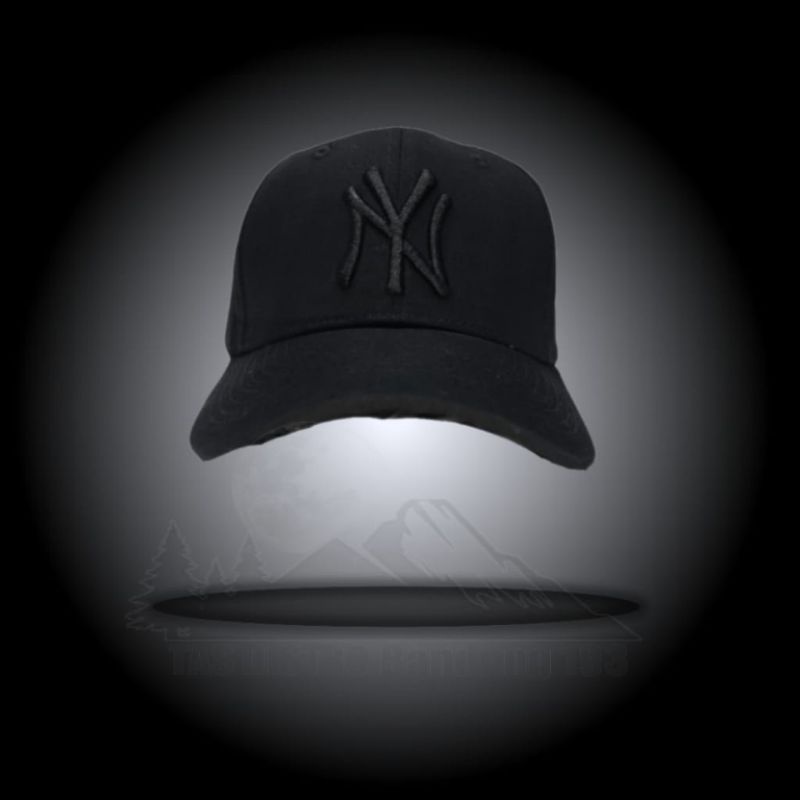 TOPI IMPORT BASEBALL NY NEW YORK BLACK PREMIUM QUALITY