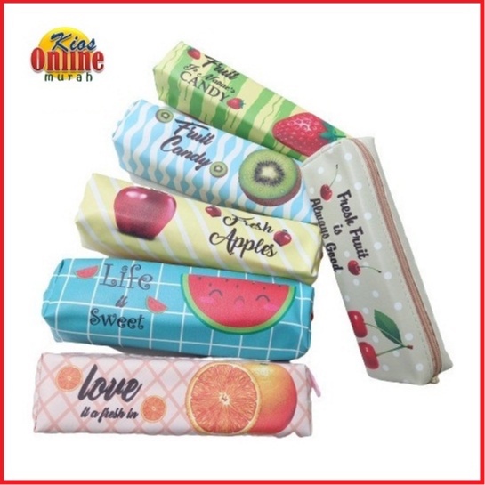 

Kotak Pensil Tepak Pensil Lucu Motif Buah Fruit