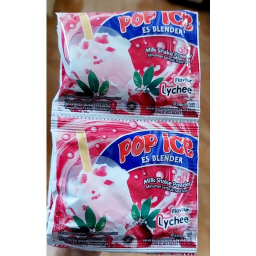 Pop Ice Milk Shake Powder 23 gr x 10 pcs