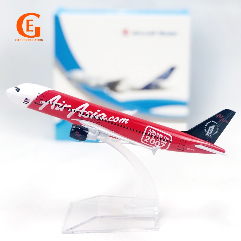 Air Asia 2007 A320 Model Pesawat Airbus 320 2007 16CM Edisi Spesial Bahan Metal