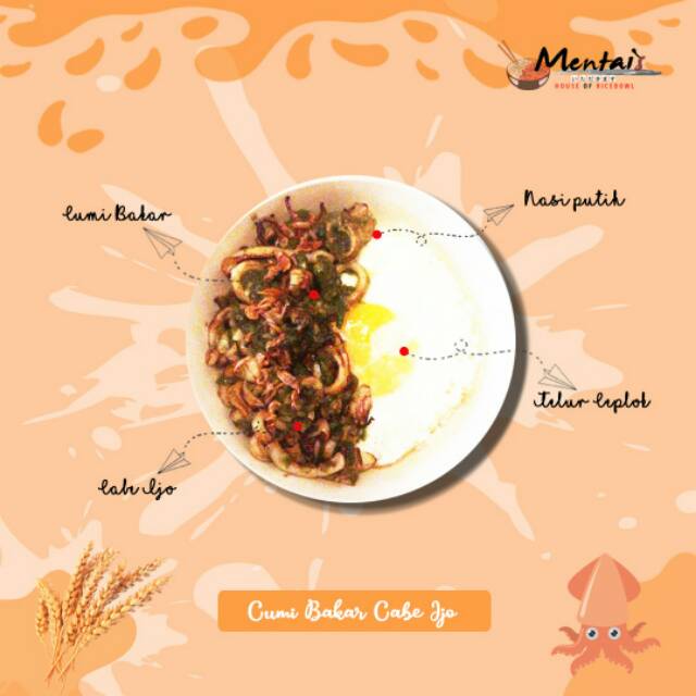 

Cumi Cabe Ijo (Nasi)