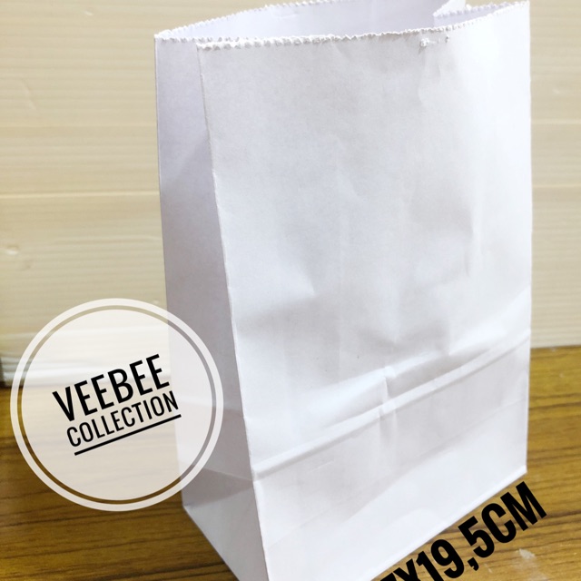 

Kantong kertas snack polos 13x7x19,5/ paperbag/ snack paperbag/ kantong bungkus/ bungkus snack