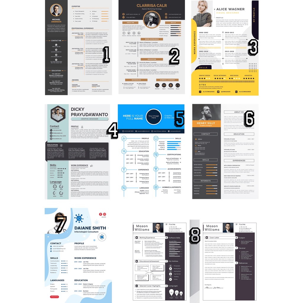 

Template Design CV (Curiculume Vitae) Yang Menarik dan Tetap Profesional