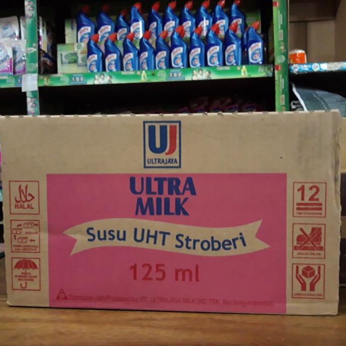 

(BISA COD) Susu ultra UHT stroberi 125 ml 1 dus 40 pcs TERBAIK Kode 776