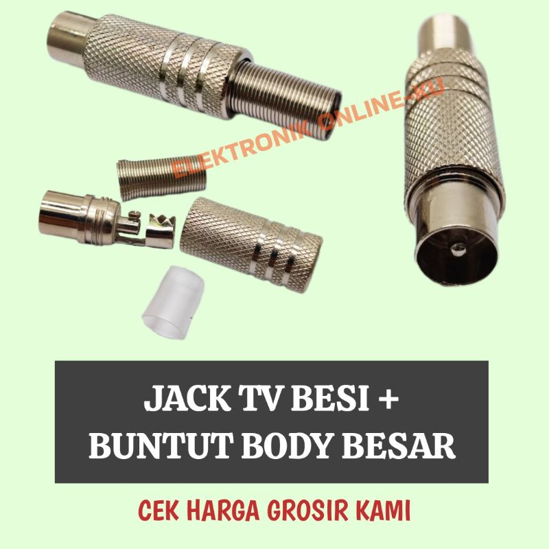 JACK ANTENA TV KONEKTOR BUNTUT BESI