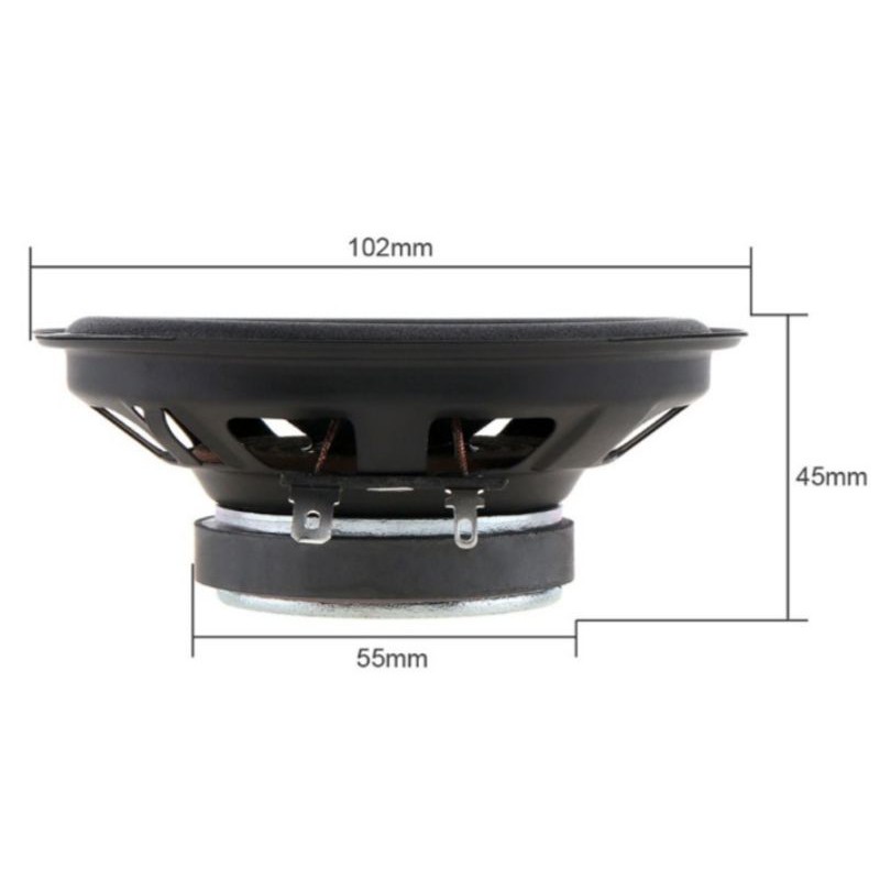 Speaker Subwoofer Mobil HiFi 4 Inch 60W 2 PCS