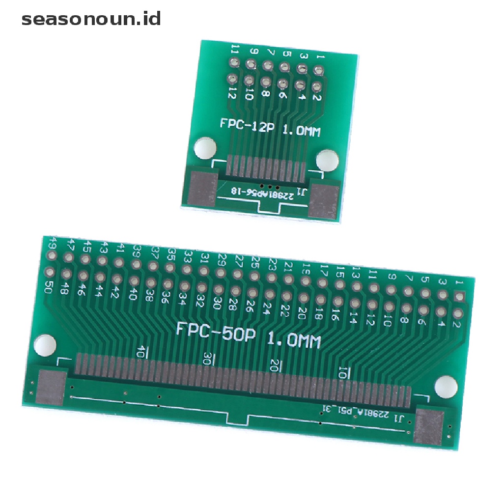 Papan Adapter Konverter PCB 8P / 12P / 20P / 24P / 50Pin 0.5mm FFC FPC Ke DIP 2.54mm
