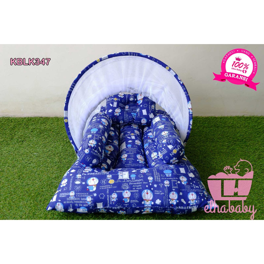 Kasur Bayi Kelambu eLHa Terlaris | Perlengkapan Tempat Tidur Bayi Baru Lahir Babyshop Kado Baby Gift-KBLK347
