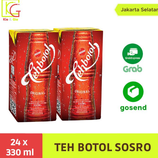 

[COD] Teh Botol Kotak Sosro 330ml 1 dus isi 24pcs [COD]