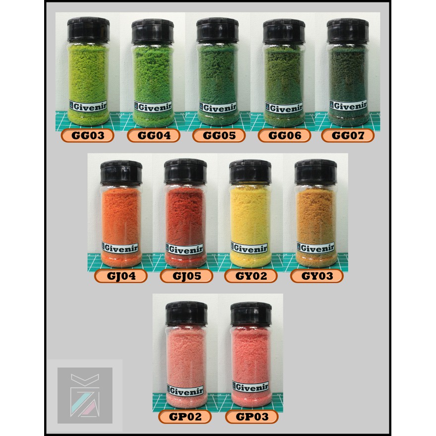 Bahan Maket Miniatur Tanaman (pohon- semak- dan rumput) - MN0237