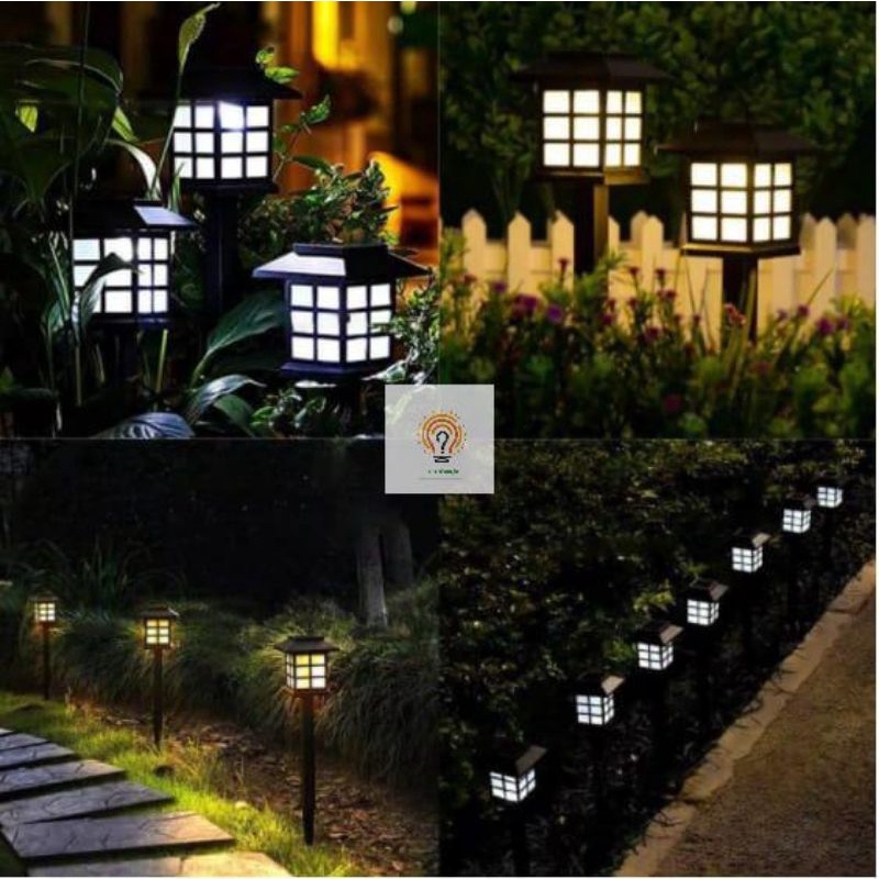 LAMPU TAMAN  TANCAP LED ENERGI SOLAR OUTDOOR JH 008