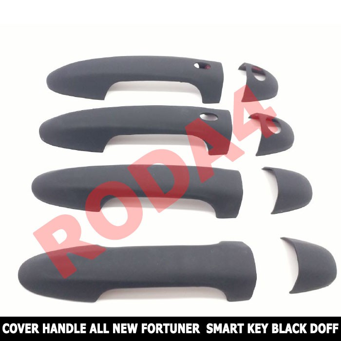 Cover Handle Pegangan Pintu All New Fortuner Smart Key Hitam Doff