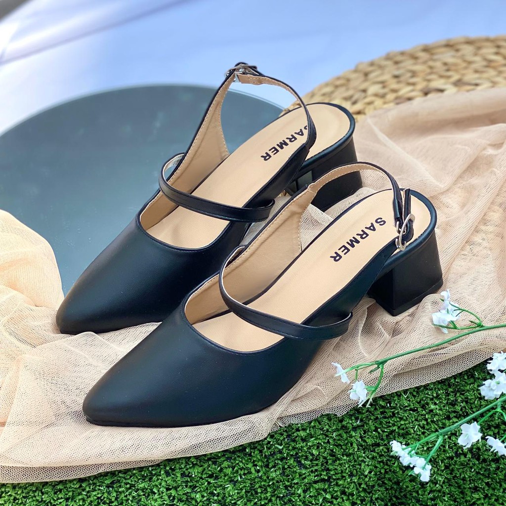 SARMER - CLAILY HEELS BLACK