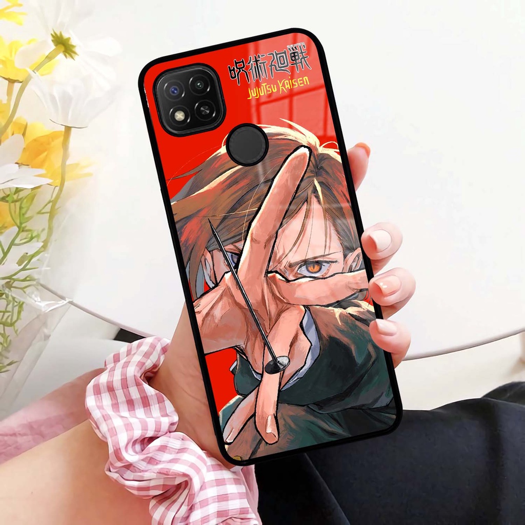 Case Glossy Kilau Hp Xiaomi Redmi 9C | Casing 9c | Case Mewah | Motif Anime Girl Jujutsu Kaisen Noba