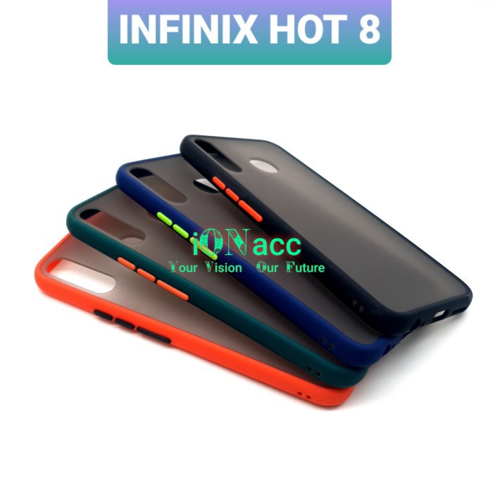 MY CHOICE CASE INFINIX HOT 8 HARDCASE DOVE TPU MACARON