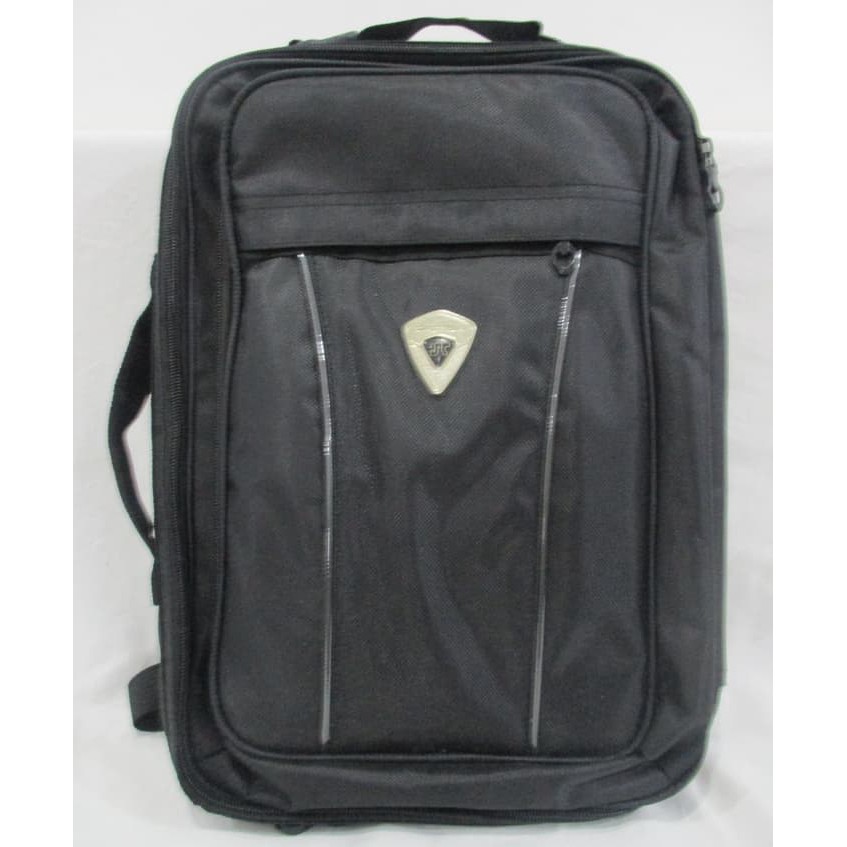 Tas Ransel Laptop CASTILA Bisa Selempang Hitam 14&quot;/15&quot; TOP***