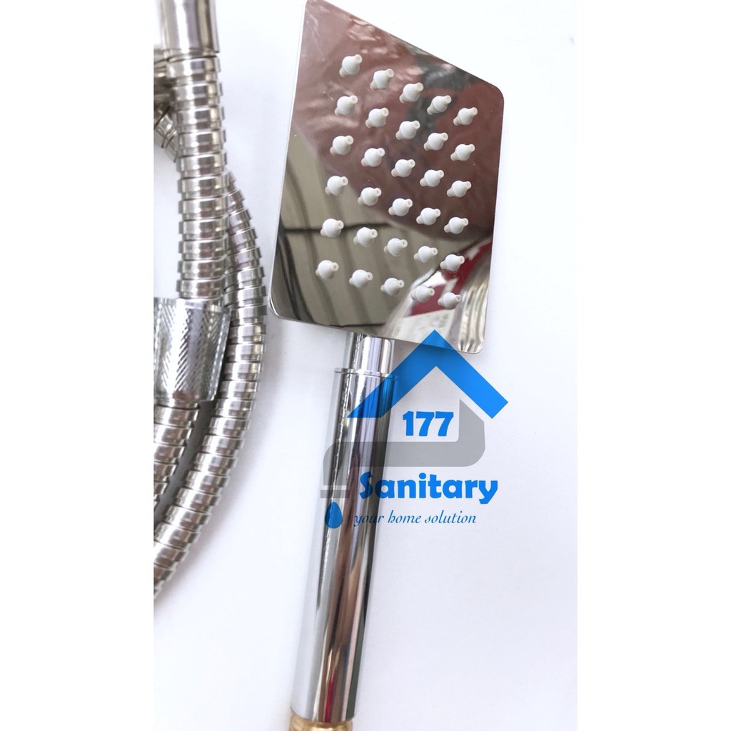 Hand Shower mandi Stainless Minimalis Kotak STAR - Handshower set Stenlis Minimalis semprotan sprayer spray mandi bathroom Sanitary177 /K35