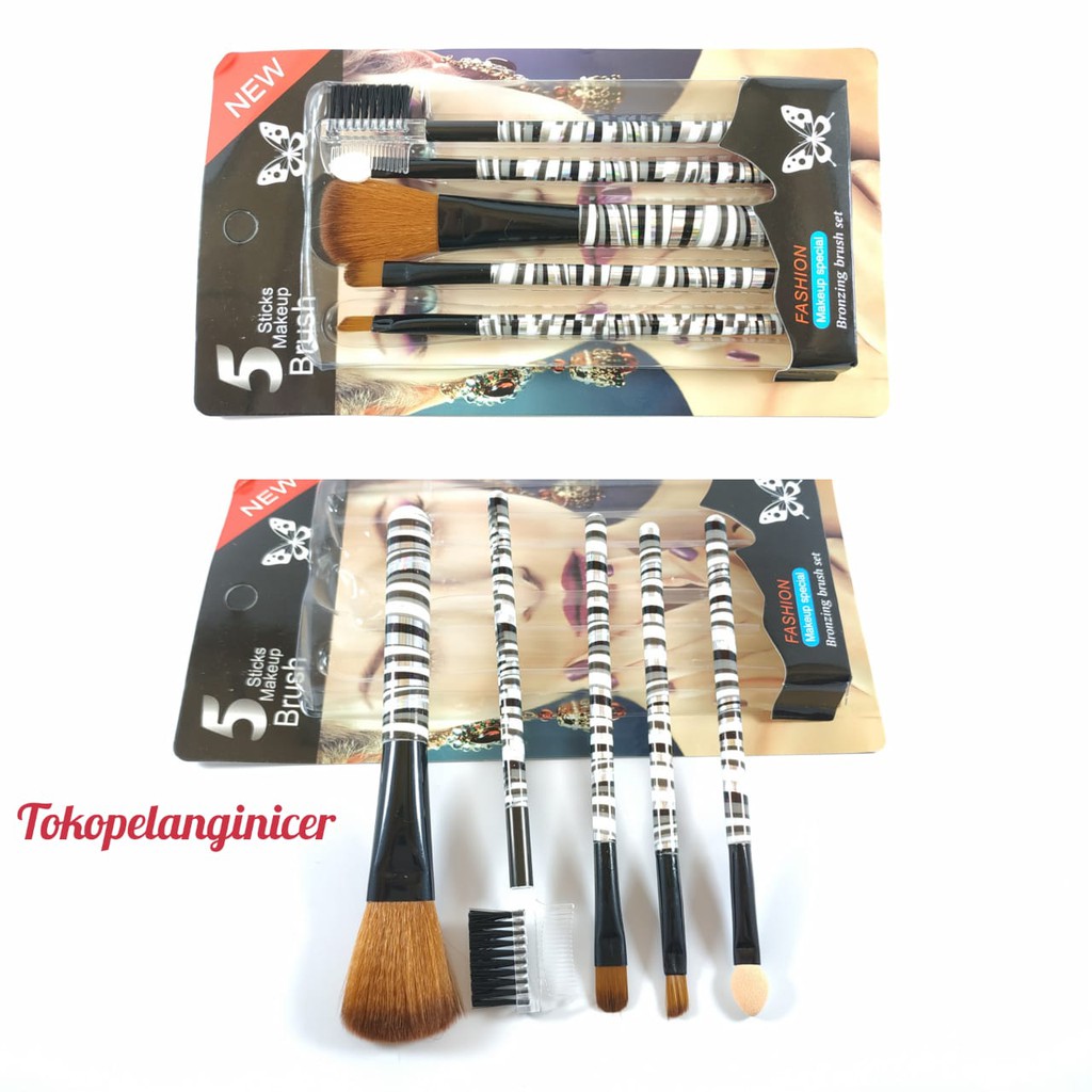 Kuas Make Up Murah Isi 5  Pcs Tokopelanginicer