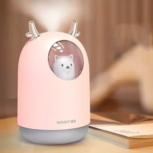 Humidifier Diffuser model Beruang 300ML Ultrasonic Pelembab Ruangan