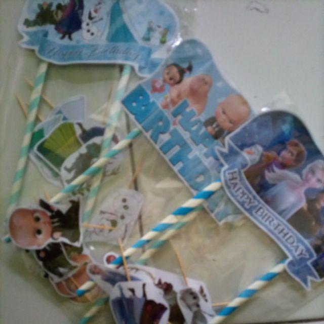 Hiasan Kue Cake Topper Birthday C1 Boss Baby Isi 7