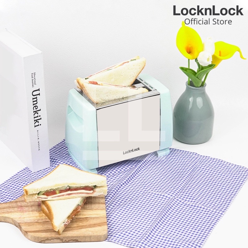 Lock n Lock Electric Toaster EJB116LBLU Pop Up Toaster Mesin Pemanggang Roti
