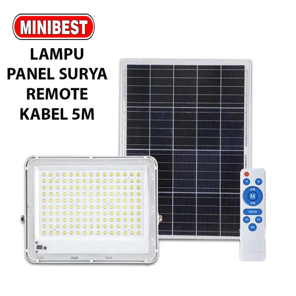 NEW LAMPU SOROT SOLAR CELL LED TENAGA SURYA - PANEL SURYA 100W SOLAR CELL