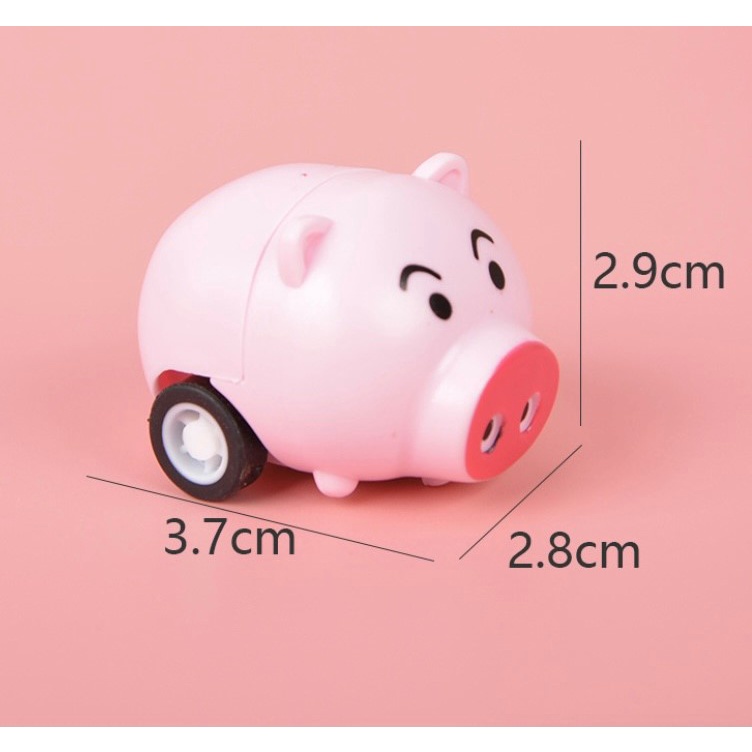 Mainan Anak Mobilan Bentuk Binatang / Mainan Lucu Tarik Mundur (Pull Back) MURAH Mainan Gajah Burung-Babi Mini