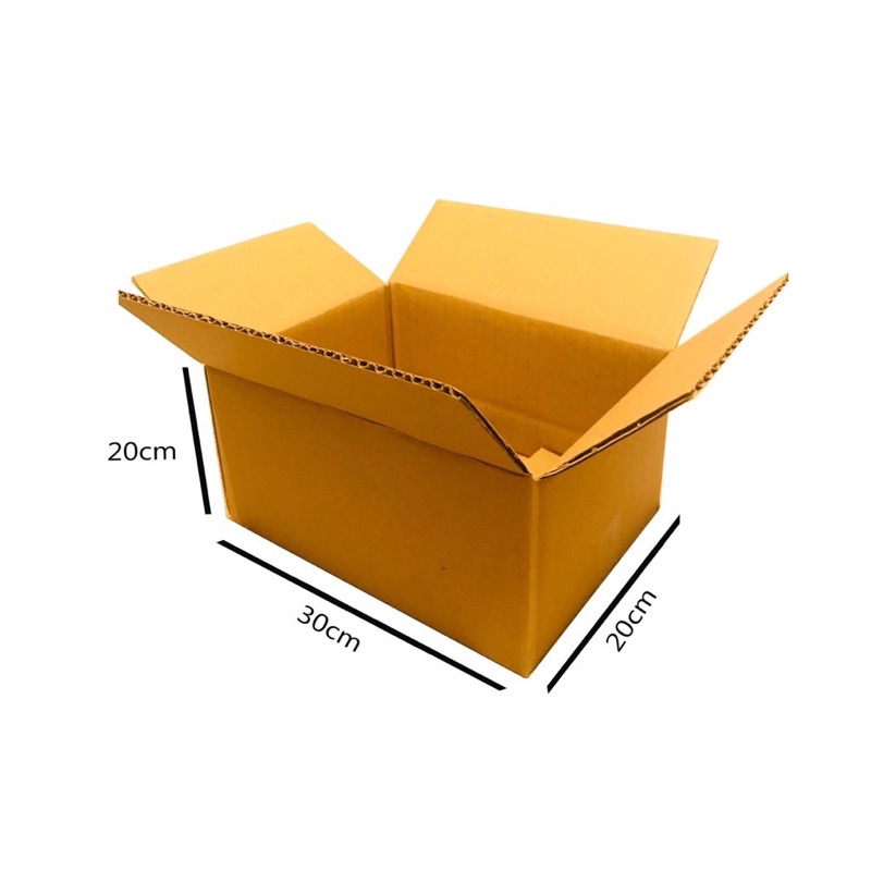 

kardus box polos baru singlewall uk 30x20x20 cm