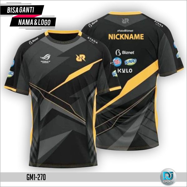 [COD] BAJU /JERSEY GAMING RRQ E-SPORTS Terbaru Printing Digital Original 2021