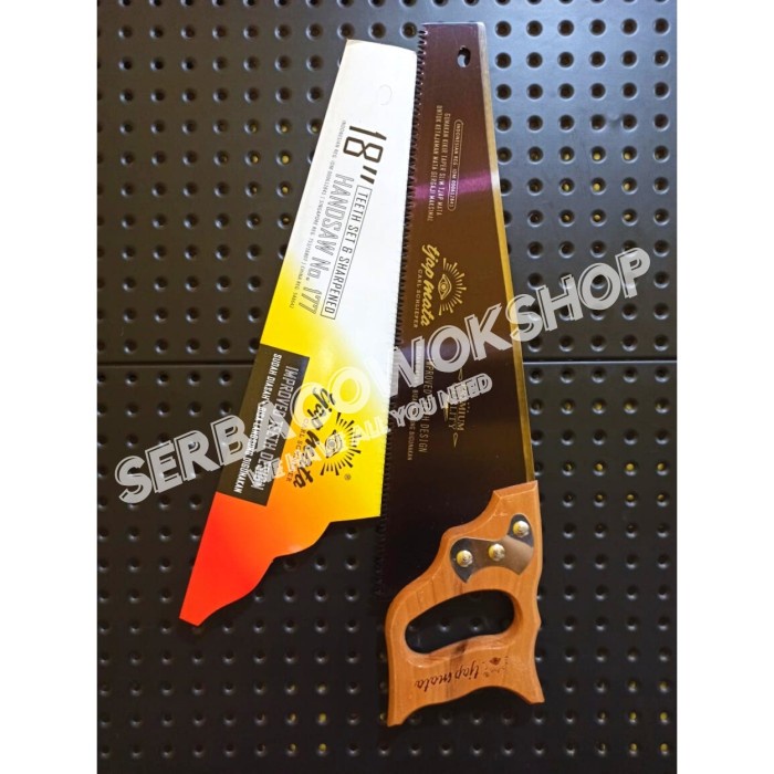 Tjap Mata Gergaji Kayu Potong 18 Inchi 450 mm Cap Mata Hand Saw Wooden