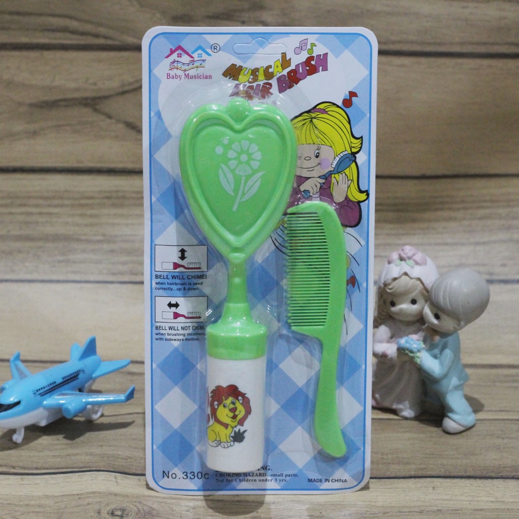 Reliable Musical Hair Brush 2in1 Baby Sisir Musik Bunyi Lonceng Perawatan Bayi New Born Perlengkapan Musical Hair Brush Anak 330C 320C 0215 0216