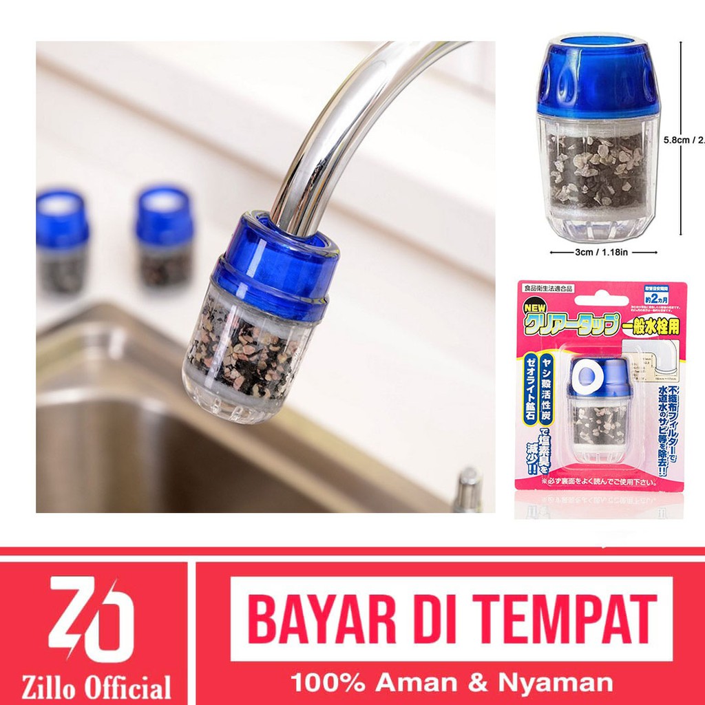 ZILLO Saringan Kran Air Filter Keran Penyaring Air Water Filter Carbon Active Penjernih Air Dari Kotoran