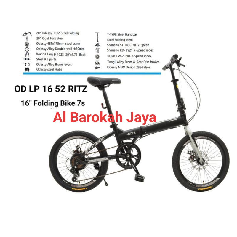 Sepeda Lipat Odessy Ritz 16 inch