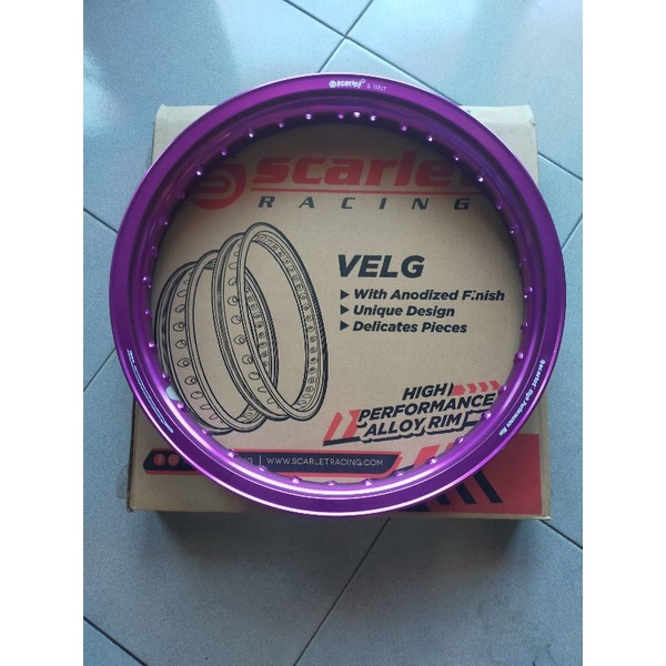 SCARLET RIM VELG WR KOTAK 215 RING 17 PURPLE GOLD