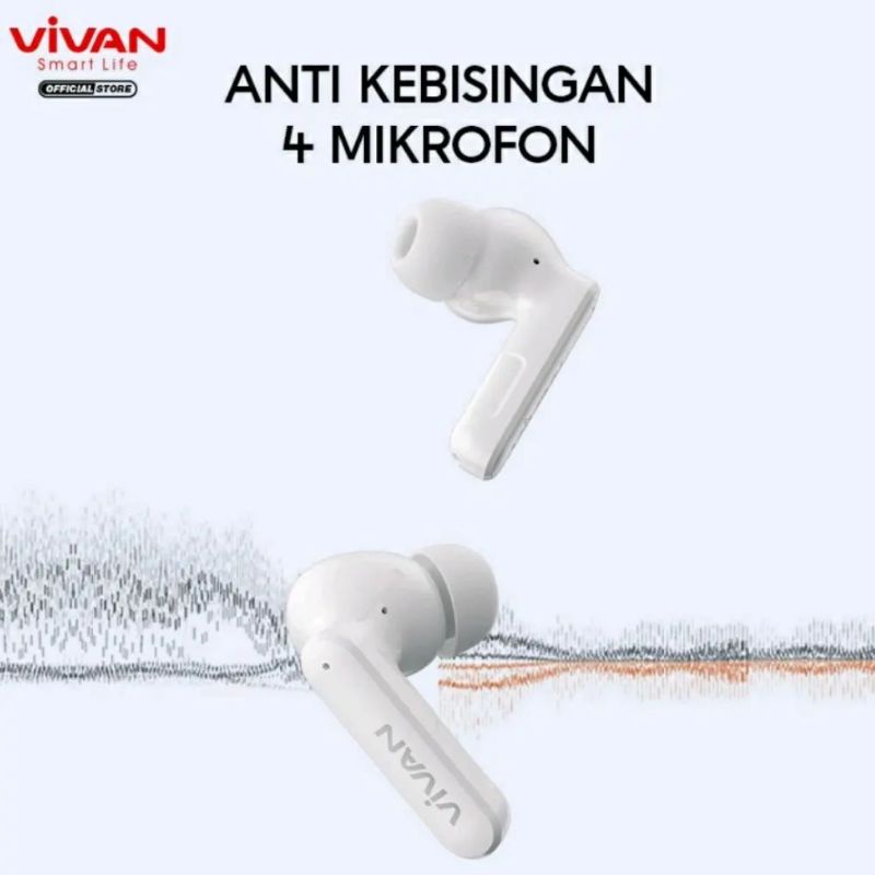 VIVAN T600NC Earphones Headset TWS Bluetooth 5.2 Waterproof IPX7 48