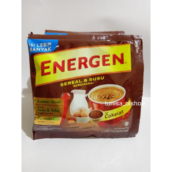 

Energen coklat 34gr 10 sachet