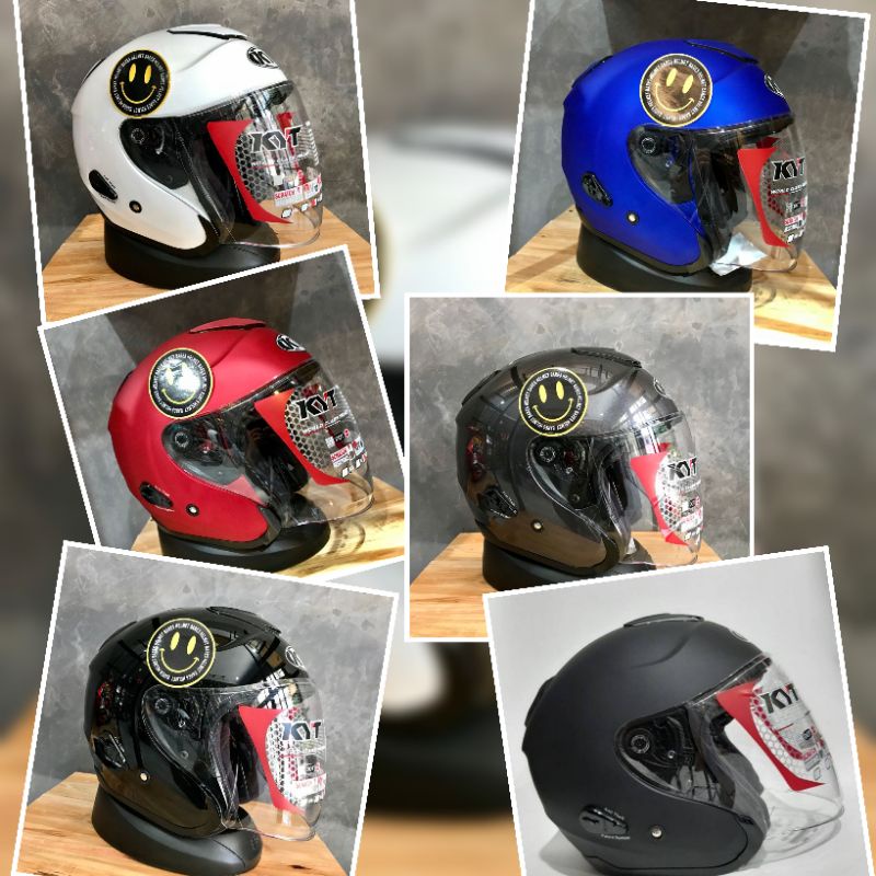 Helm KYT KYOTO BLACK Glossy Solid