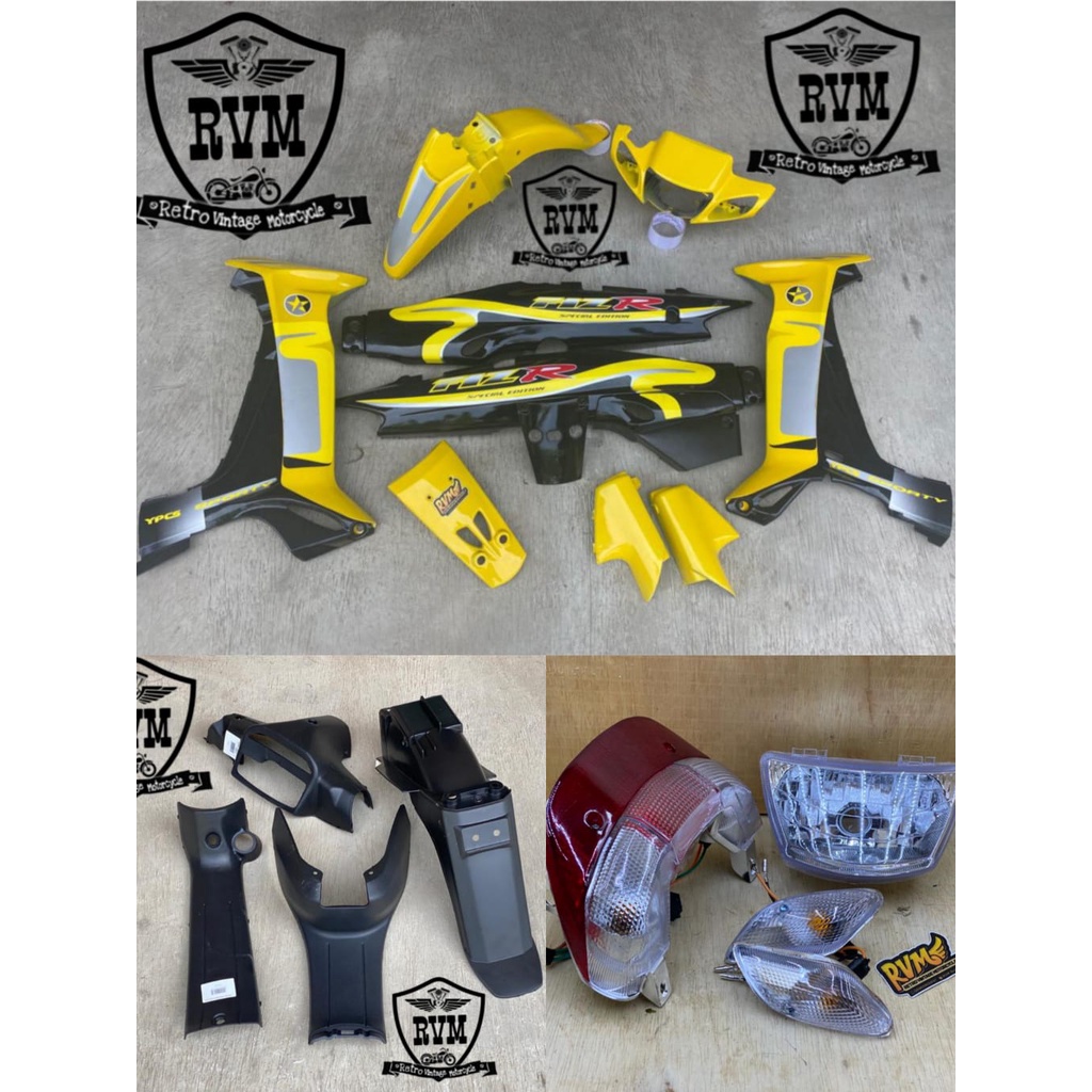 Body Yamaha Fiz r caltex kuning Cover Body kasar body halus lampu Fizr F1zr fulset striping Caltex k