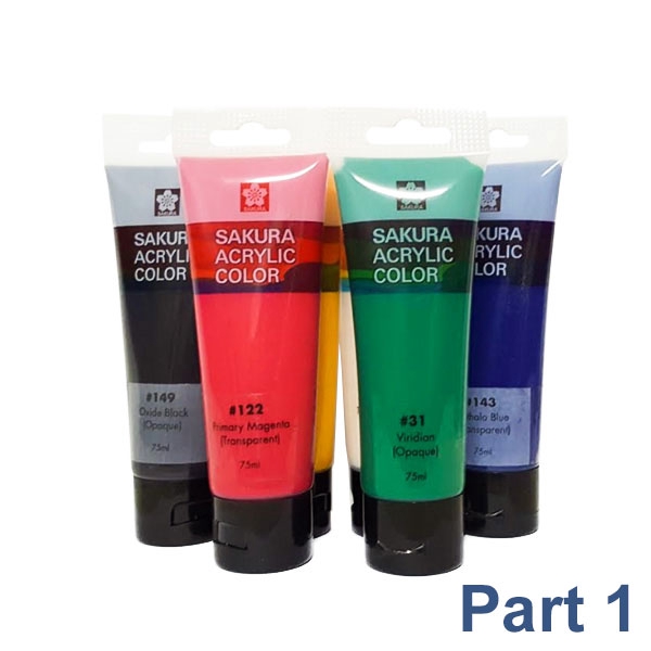

Sakura Acrylic Color 75ml Tube / Cat Akrilik Sakura 75ml (Part 1/3)