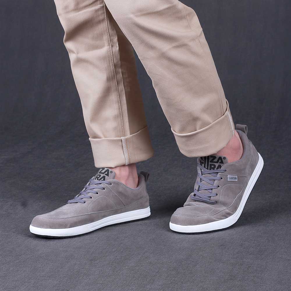 Justrue Sepatu Pria Sneakers Abu Original 100% 569