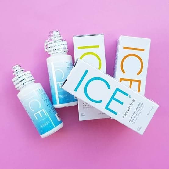 Cairan Pembersih Softlens ICE 60ml With PROVITAMIN B5-ICE 60ML