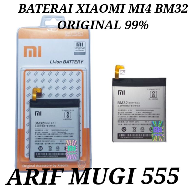 BATERAI BATRE BATTERY BATU HP XIAOMI Mi4 BM32 ORIGINAL 99%