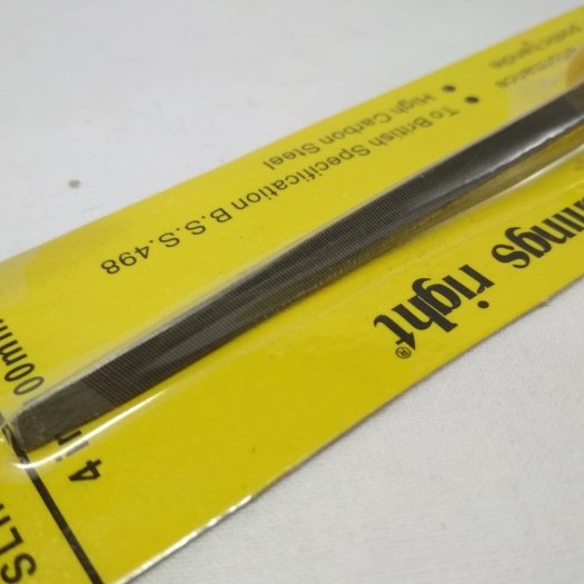 Alat Kikir Besi Gergaji Needle Slim Taper File 4&quot; 4 inch satuan