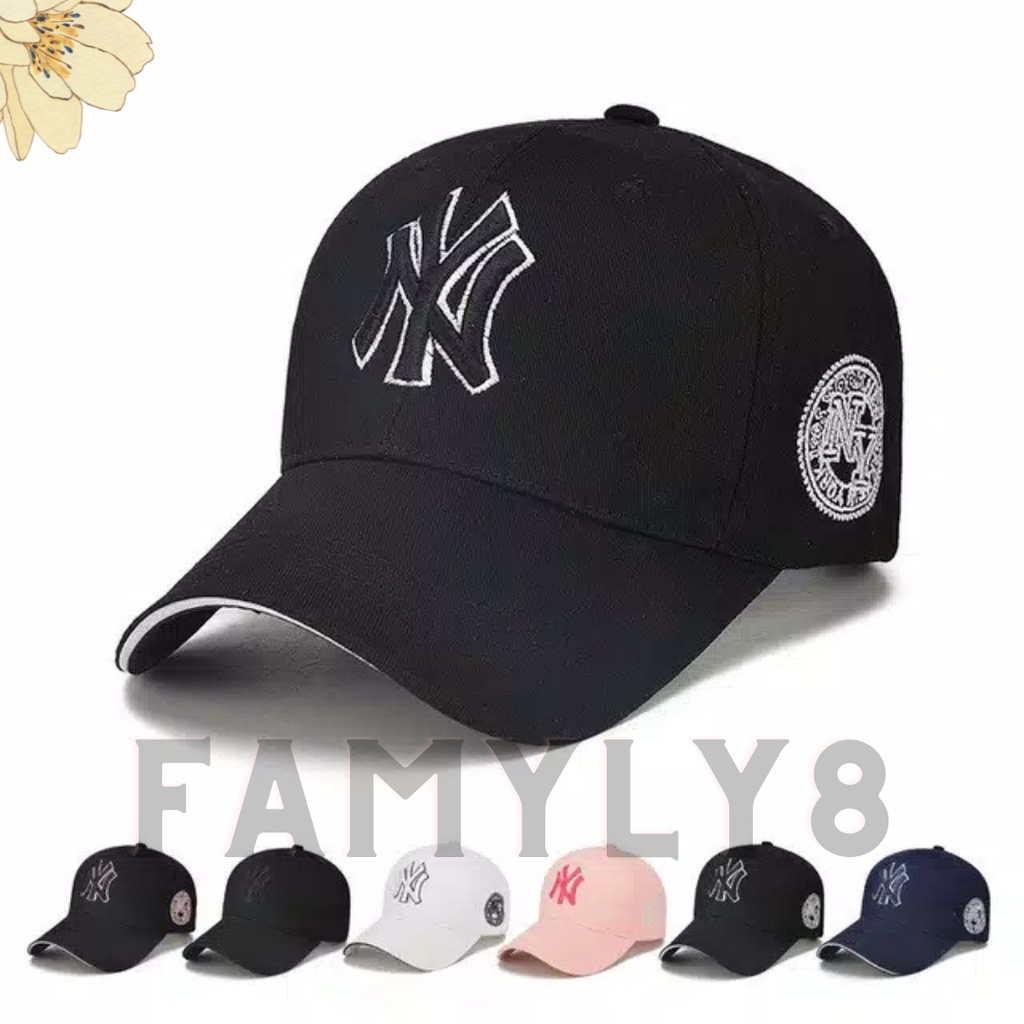 TOPI BASEBALL NY TWO TONE IMPORT PREMIUM QUALITY CASUAL SPORTY DISTRO STYLE BUILD UP TOPI KOREA MURAH OLAHRAGA PRIA WANITA